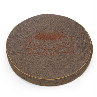 Bồ Đoàn Thêu Hoa Sen Màu Nâu