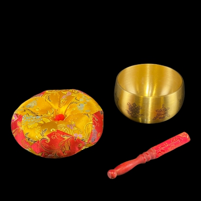 Chuông Đồng Đài Loan Hoa Văn Tám Cát Tường